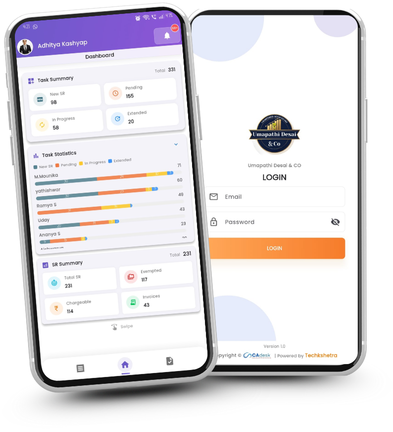 CAdesk Mobile App Preview